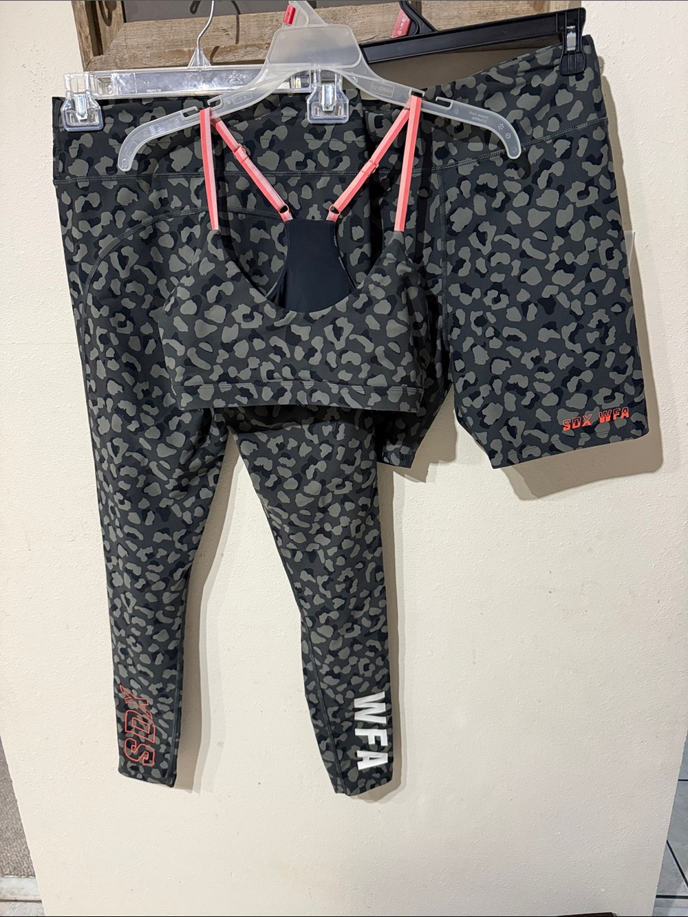 Sarah’s Day x White Fox Active 3 Piece Limited Edition Set Soldier Leopard Print